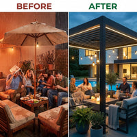 Modern Luxury Pergola — Before & After