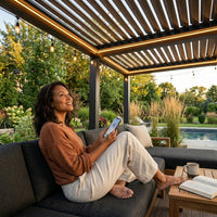 Modern Luxury Pergola — Lifestyle