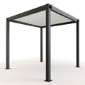 Steel Pergola Built to Last Outdoors, Powder Coated Frame, Open Slat Roof, Modern Design