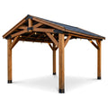 Outdoor Gazebo Built to Last, Solid Timber Frame, Steel Roof, Weather Resistant Protection
